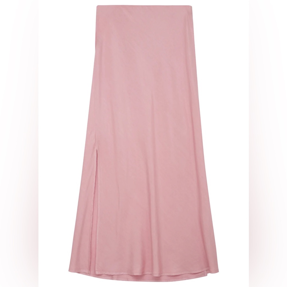 NWT Stateside Viscose Satin Skirt in Ballet